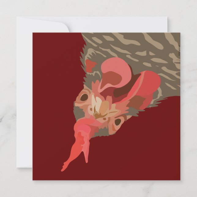 Barred-Rock Hen Card (Front)