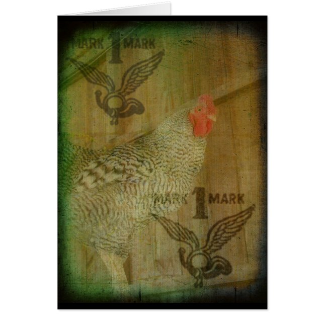 Barred Rock Rooster Trademark Cards (Front)