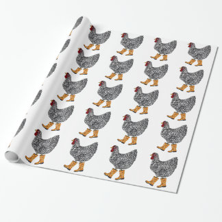 Barred Rock with Sloggers Products Wrapping Paper