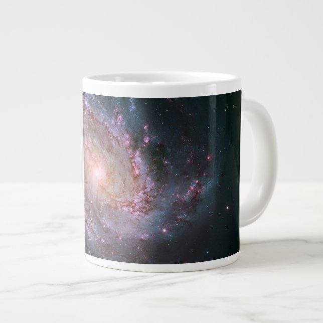 Barred Spiral Galaxy Messier 83. 2 Giant Coffee Mug (Front Right)