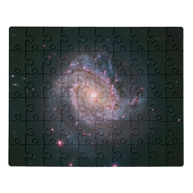 Barred Spiral Galaxy Messier 83. 2 Jigsaw Puzzle (Puzzle Horizontal)