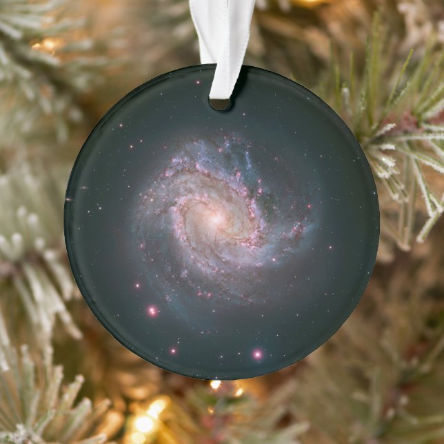 Barred Spiral Galaxy Messier 83. 2 Ornament (Tree)