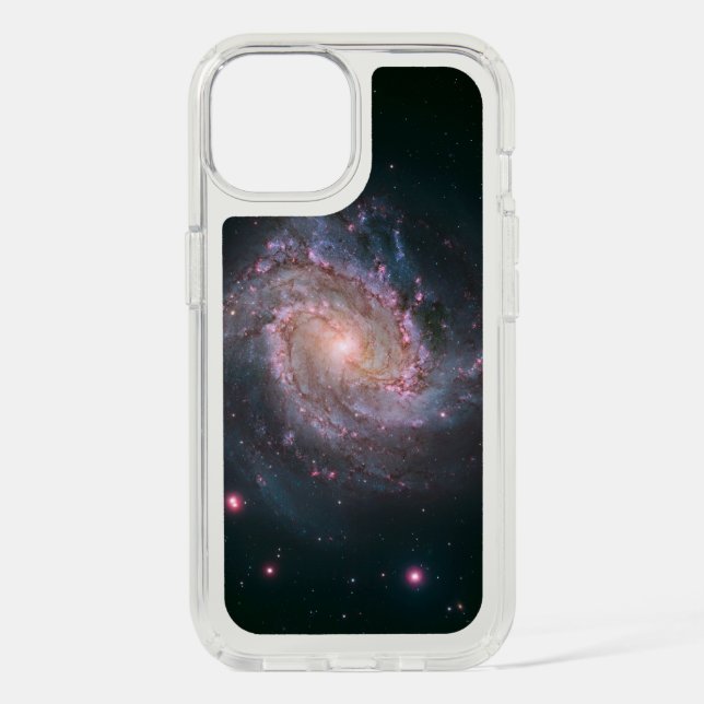 Barred Spiral Galaxy Messier 83. 2 Speck iPhone Case (Front)