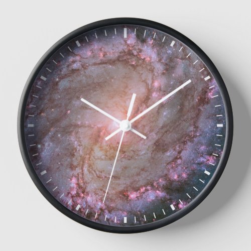 Barred Spiral Galaxy Messier 83 Clock
