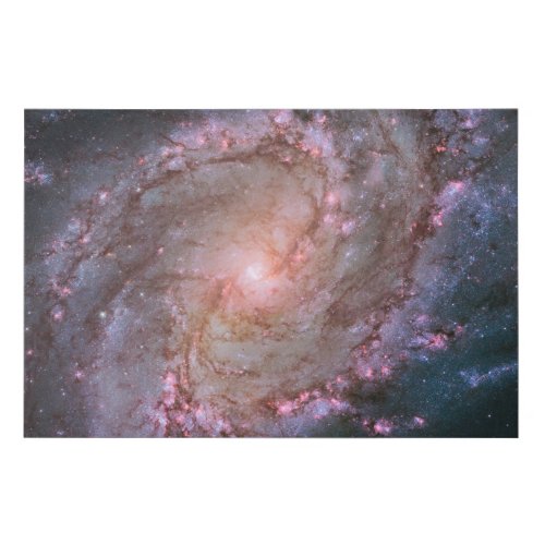 Barred Spiral Galaxy Messier 83 Faux Canvas Print
