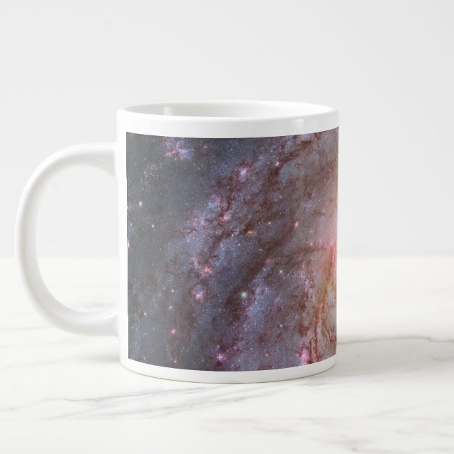 Barred Spiral Galaxy Messier 83. Giant Coffee Mug (Left)
