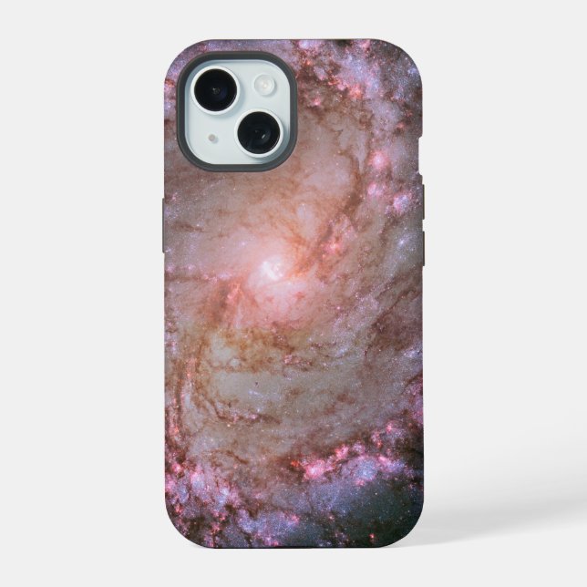 Barred Spiral Galaxy Messier 83. Iphone Case (Back)