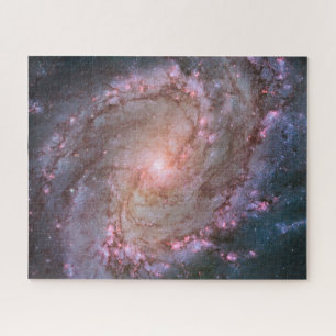 Barred Spiral Galaxy Messier 83. Jigsaw Puzzle
