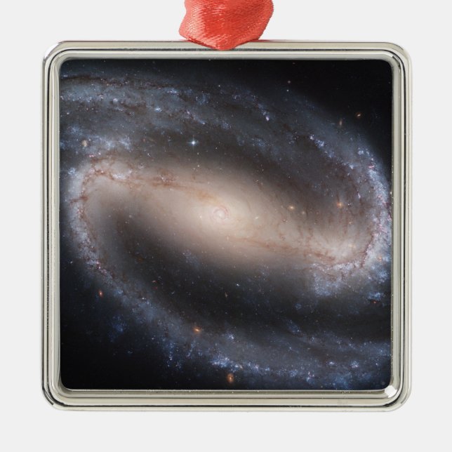 Barred Spiral Galaxy NGC 1300 Metal Ornament (Front)