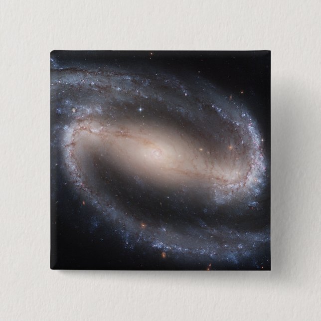 Barred Spiral Galaxy NGC 1300 Pinback Button (Front)