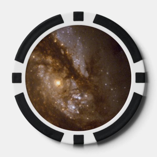 Barred Spiral Galaxy NGC 1365 Poker Chips