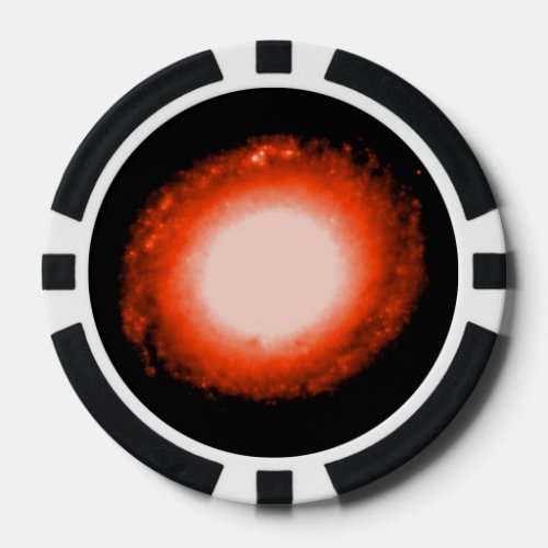 Barred Spiral Galaxy NGC 1512 in Infrared Light Poker Chips