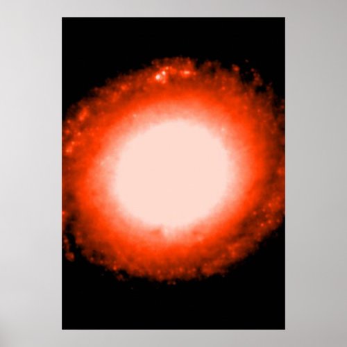 Barred Spiral Galaxy NGC 1512 in Infrared Light Poster