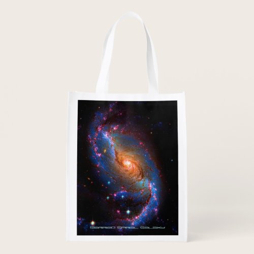 Barred Spiral Galaxy NGC 1672 Grocery Bag