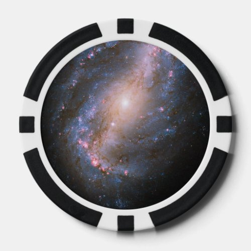 Barred Spiral Galaxy NGC 6217 Poker Chips