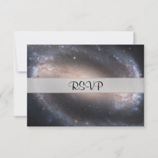 Barred Spiral Galaxy RSVP Card