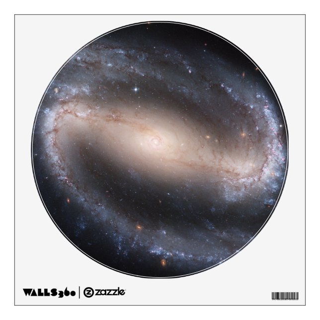 Barred Spiral Galaxy Wall Sticker (Front)
