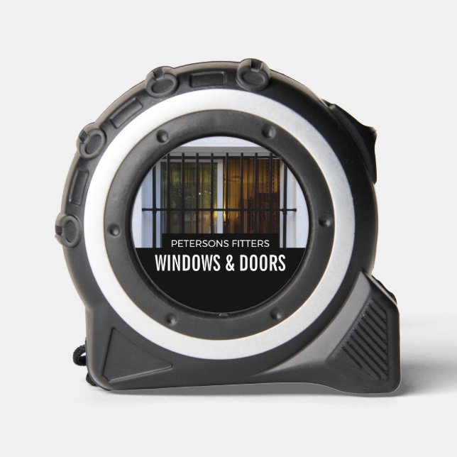 Barred Window, Window & Door Fitter Company Tape Measure (Front)