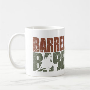 Barrel babe western show horse lover  coffee mug
