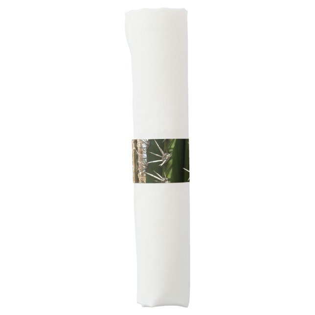 Barrel Cactus II Desert Nature Photo Napkin Bands (Front)