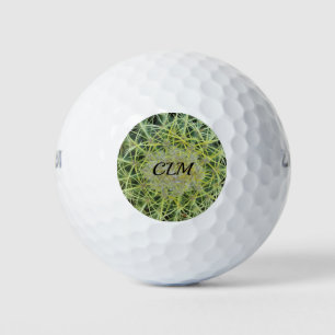Barrel Cactus Photo Southwest Desert Monogram Golf Balls