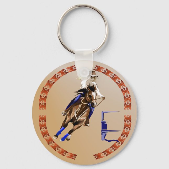 Barrel Horse-Keychain Keychain (Front)