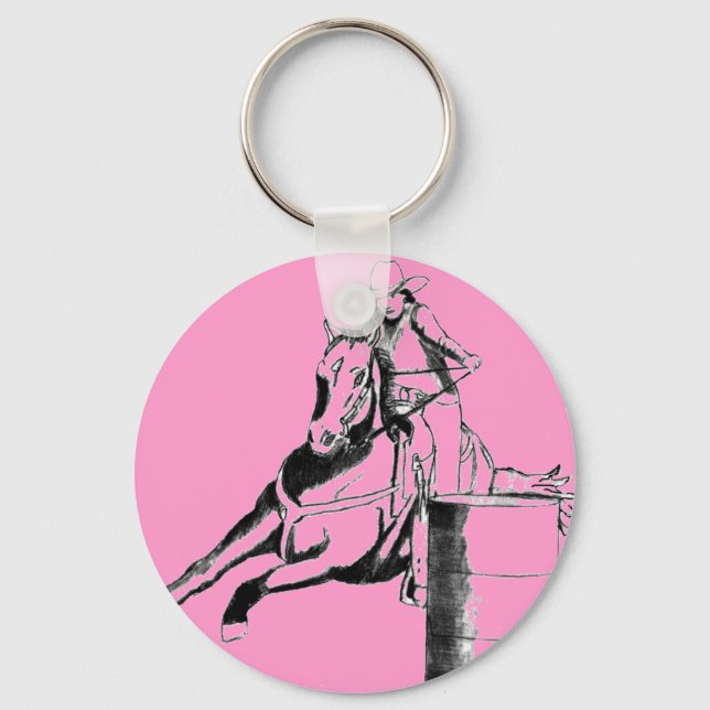 Barrel Racer 100 Keychain (Front)