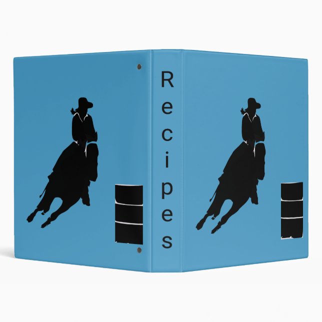 Barrel Racer 3 Ring Binder (Background)