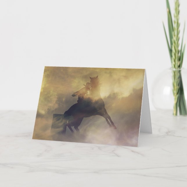 Barrel Racer Birthday Card (Front)