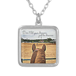 Barrel Racer Cowgirl Motivational Quote Necklace