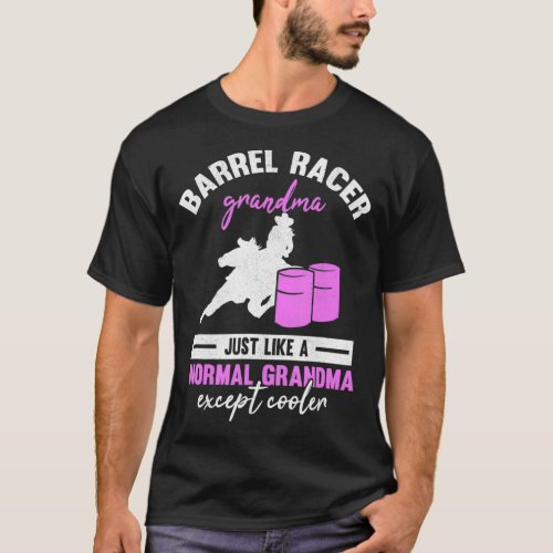 Barrel Racer Grandma Rodeo Grandmother Horse T_Shirt