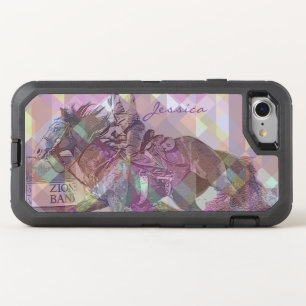 Barrel Racer II (pink violet geometric) OtterBox Defender iPhone SE/8/7 Case