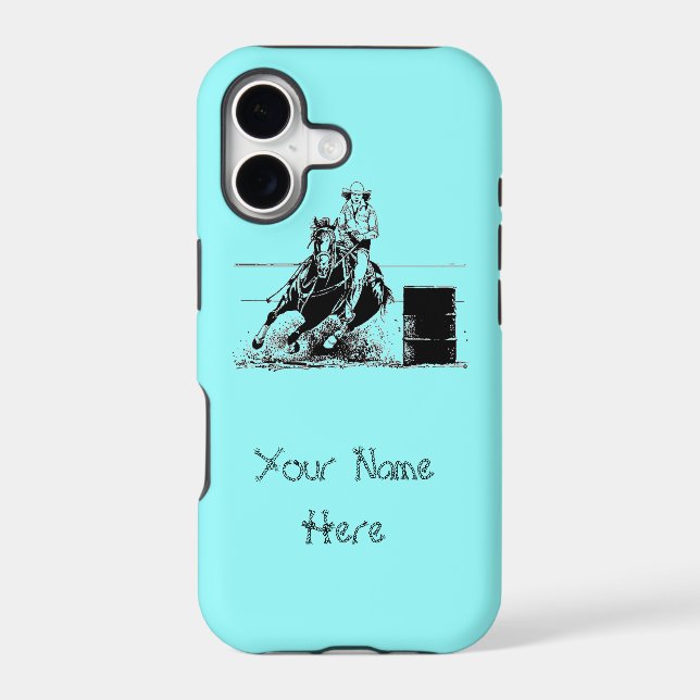 Barrel Racer Iphone Case (Back)