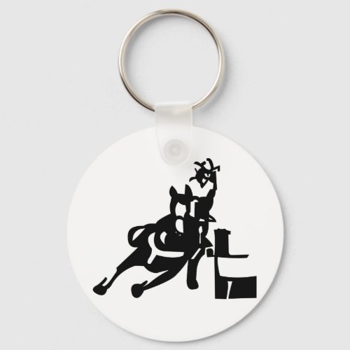 Barrel Racer Keychain