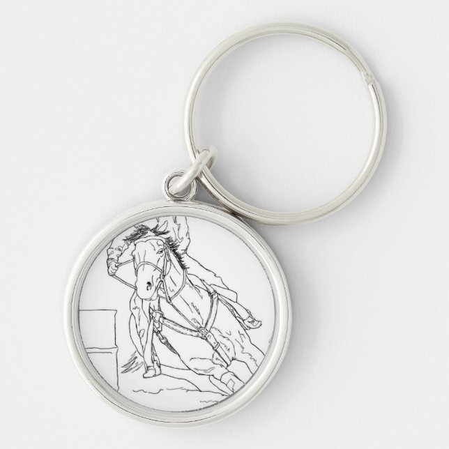 Barrel Racer Keychain (Front)