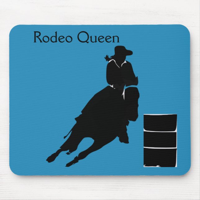 Barrel racer  mouse pad (Front)