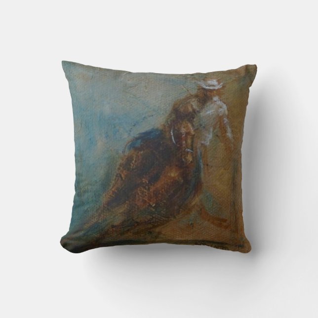 Barrel Racer Pillow (Front)