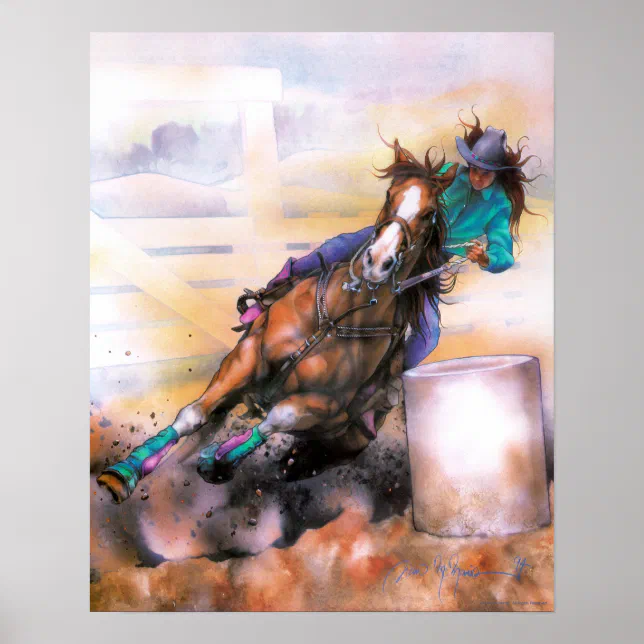 Barrel Racer Poster | Zazzle
