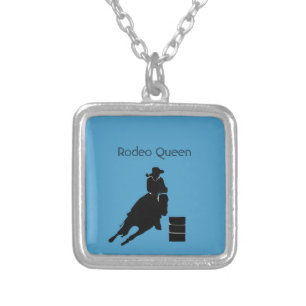 Barrel Racer  Silver Plated Necklace