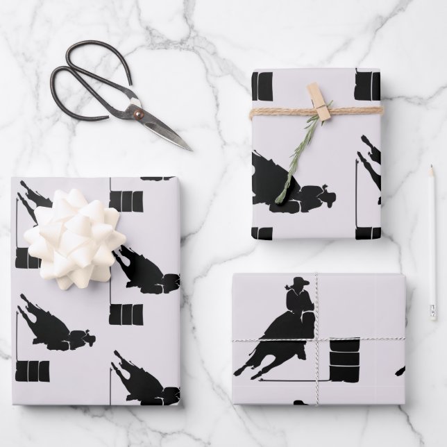 Barrel Racer   Wrapping Paper Sheets (Front)