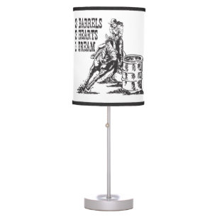 Barrel Racing 3 Barrels 2 Hearts 1 Dream Table Lamp