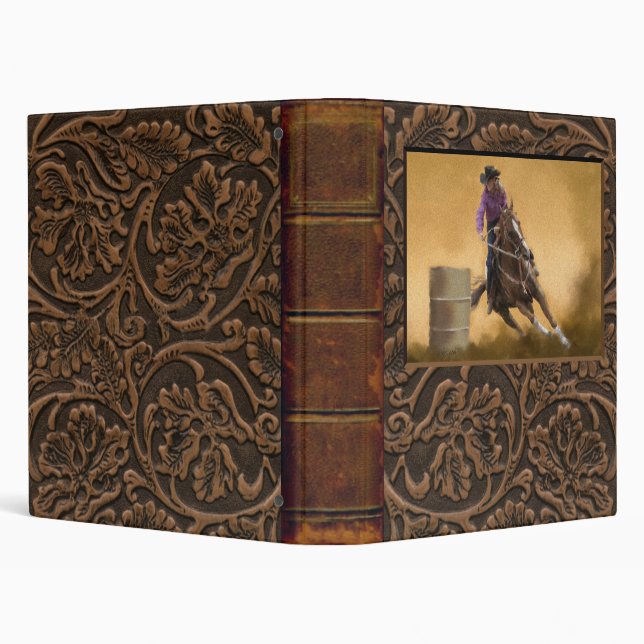 Barrel Racing 3 Ring Binder (Background)