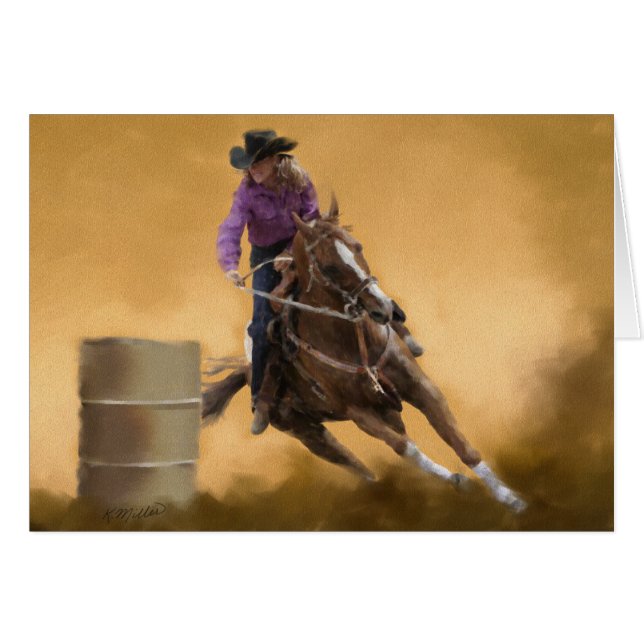 Barrel Racing Cards (Front Horizontal)