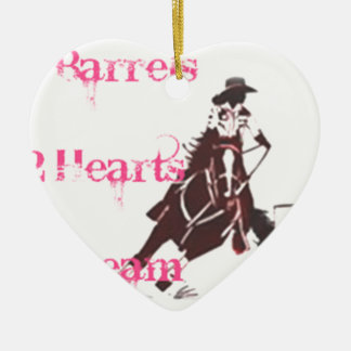 Barrel Racing Ceramic Ornament