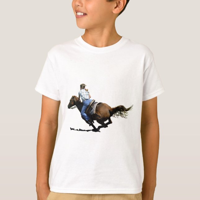 Barrel Racing, Coming In Hard T-Shirt (Front)