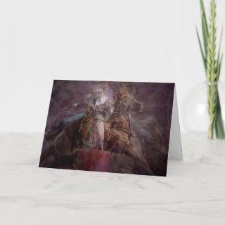 Barrel Racing Competition  Greeting Card