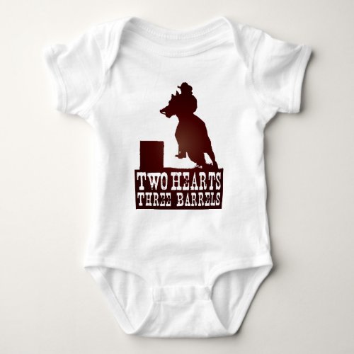 barrel racing cowgirl redneck horse baby bodysuit