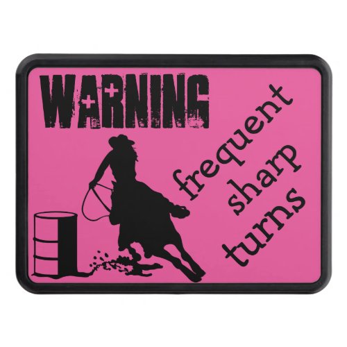 Barrel Racing Cowgirl Trailer Hitch Cover