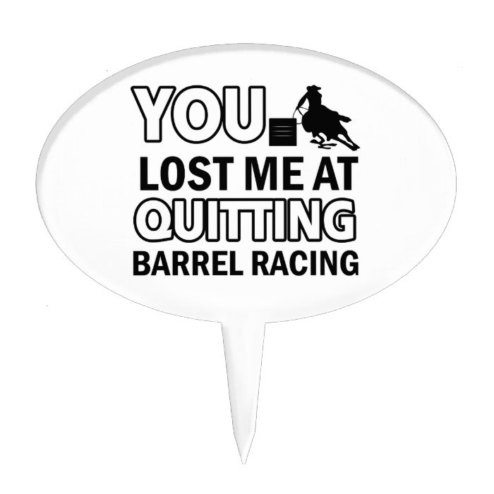 Barrel racing designs cake pick