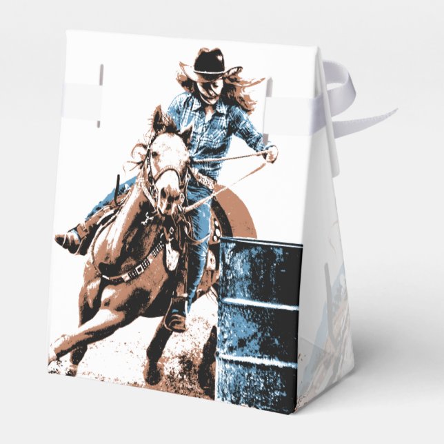 Barrel Racing Favor Boxes (Back Side)